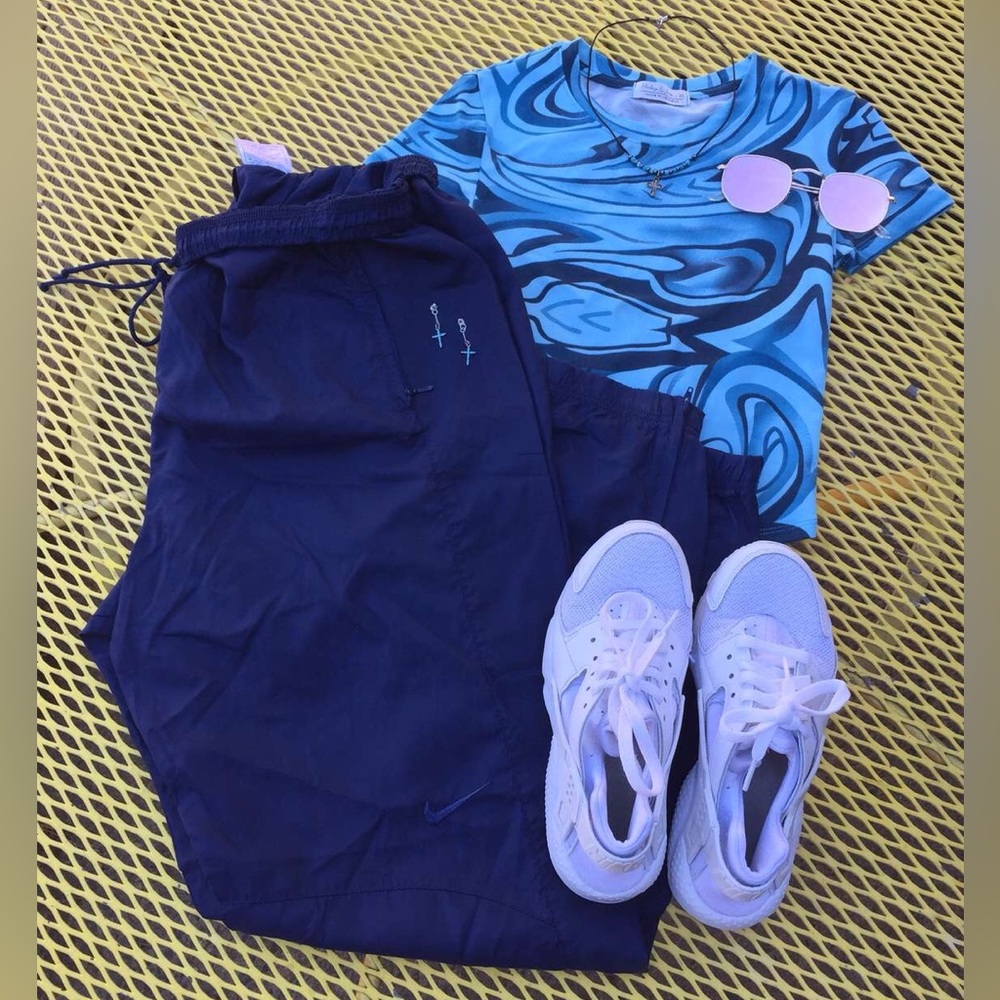 Blue Nike Sweats w/ Pockets & String